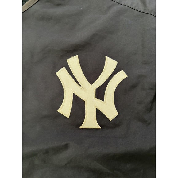 New York Yankees Jacket Mens XL Black MLB Baseball Majestic Authentic Pullover - Picture 3 of 8